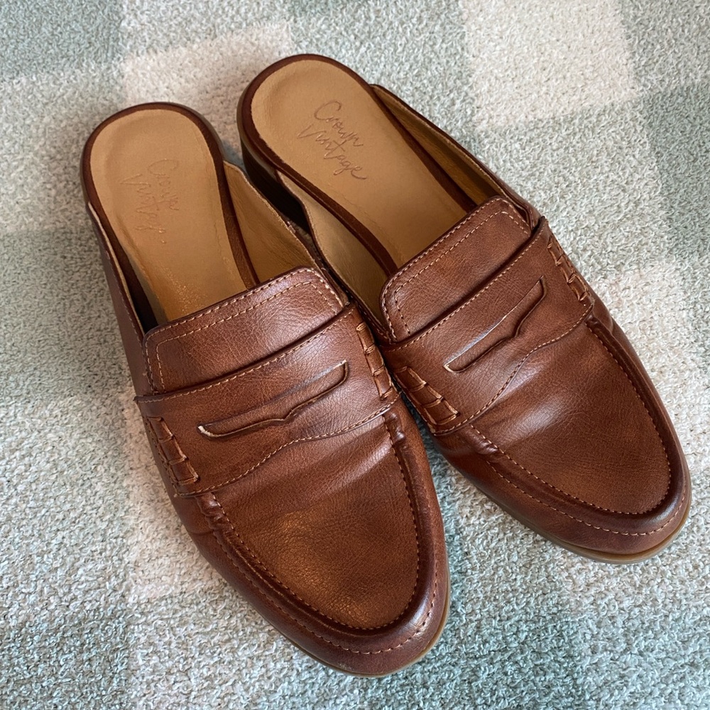 Crown Vintage Brown Leather Loafers